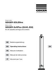 GEIGER-SOLIDline GEIGER-SoftPlus (GU45..E02)