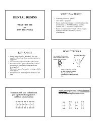 DENTAL RESINS