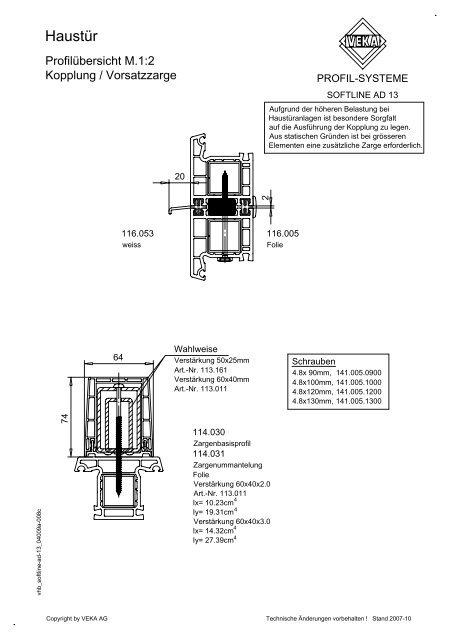 softline ad 13 - Veka