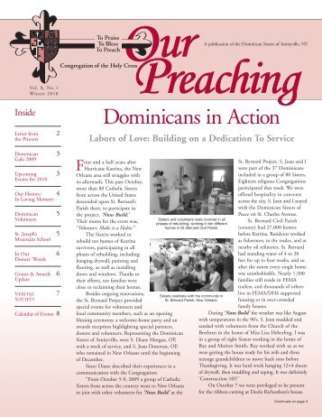 Our Preaching_Vol2 Iss2.qxd - Dominican Sisters of Amityville ...