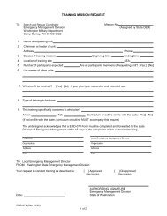 Training Mission Request Form - Washington State Emergency ...