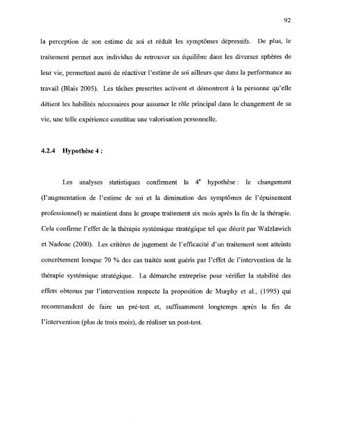 ThÃ©rapie brÃ¨ve auprÃ¨s de travailleurs du RÃ©seau de la SantÃ© et des ...