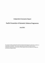 PPDVP Evaluation Report - Pacific Prevention of Domestic Violence ...