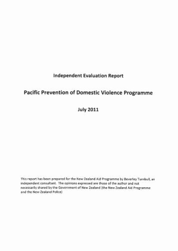 PPDVP Evaluation Report - Pacific Prevention of Domestic Violence ...