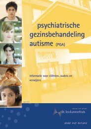 psychiatrische gezinsbehandeling autisme (PGA) - Dr. Leo ...