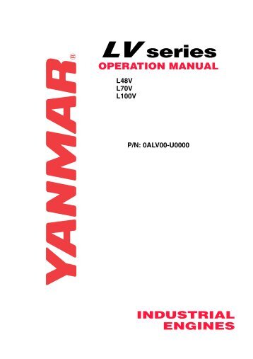 LV series OPERATION MANUAL L48V L70V L100V - Yanmar