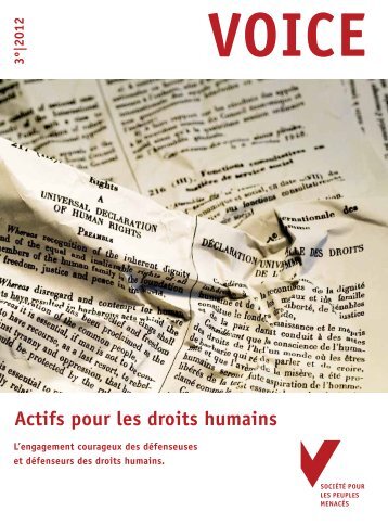 Actifs pour les droits humains