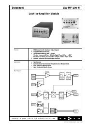 Datasheet LIA-MV-200-H Lock-In-Amplifier Module