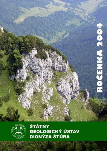 RoÄenka Å GÃDÅ  2004 (pdf - 14,83 MB) - Å tÃ¡tny geologickÃ½ Ãºstav ...