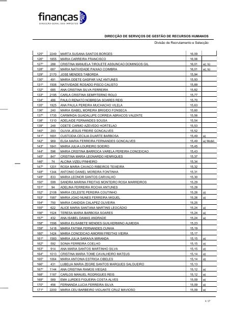 Projecto de lista de ordenaÃ§Ã£o final - Portal das FinanÃ§as