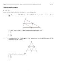 ExamView - Midsegment Theorem Quiz.tst