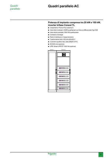 Soluzioni per Impianti Fotovoltaici 2013 (.pdf 12 ... - Schneider Electric