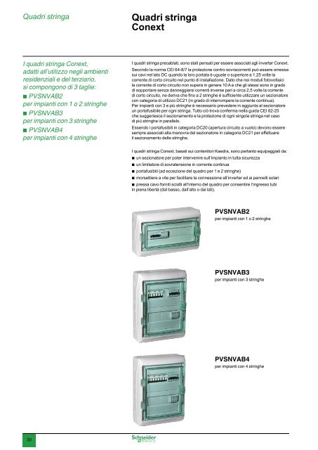 Soluzioni per Impianti Fotovoltaici 2013 (.pdf 12 ... - Schneider Electric