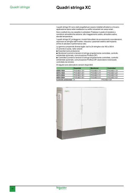 Soluzioni per Impianti Fotovoltaici 2013 (.pdf 12 ... - Schneider Electric