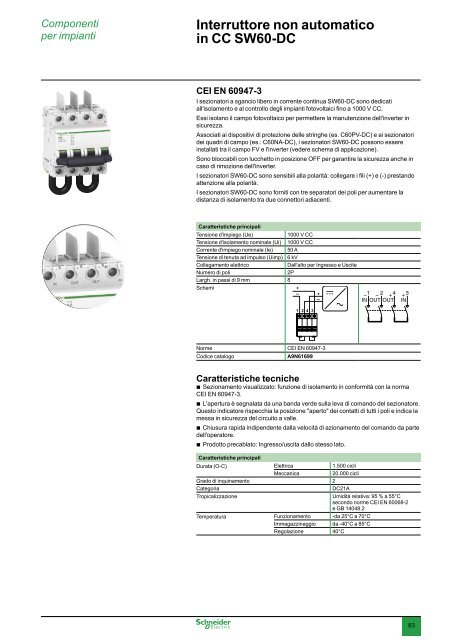 Soluzioni per Impianti Fotovoltaici 2013 (.pdf 12 ... - Schneider Electric