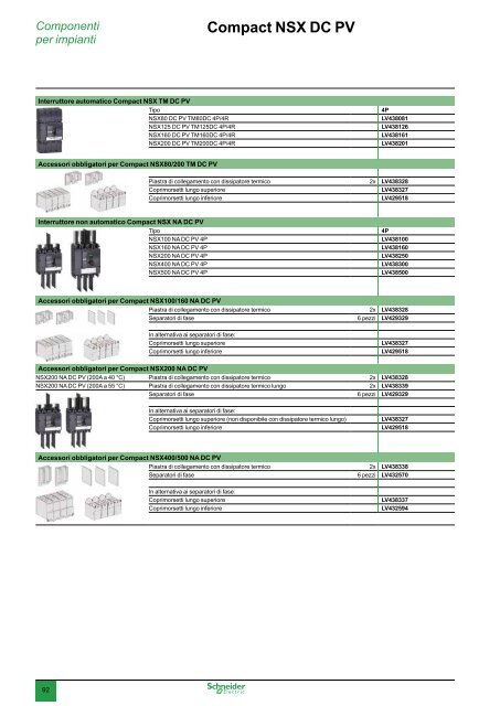 Soluzioni per Impianti Fotovoltaici 2013 (.pdf 12 ... - Schneider Electric