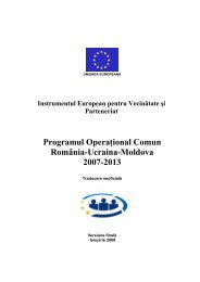 Programul OperaÅ£ional Comun RomÃ¢nia-Ucraina-Moldova 2007-2013