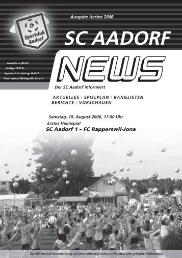 SCA-News Herbst 2006 - SC Aadorf
