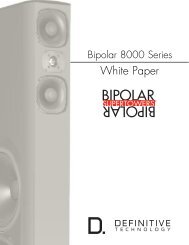 BP Series Technical White Paper - Definitive Technology