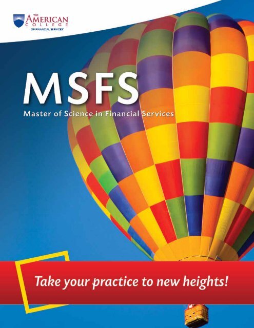 MSFS - The American College