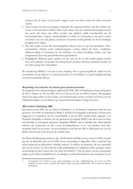 "Kengetallen kosten-batenanalyse van het WK voetbal" PDF