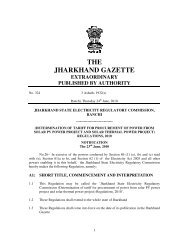 the jharkhand gazette – extraordinary published by authority