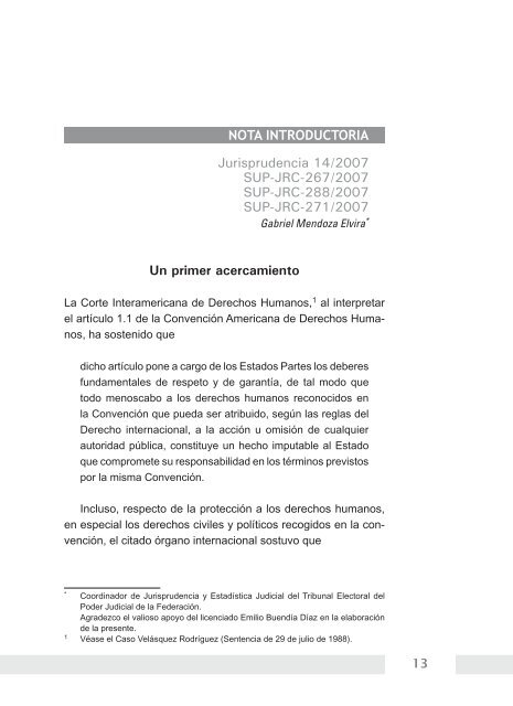 la dignidad humana prima respecto de la pasión electoral - Tribunal ...