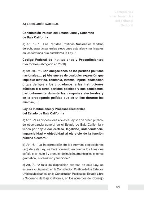 la dignidad humana prima respecto de la pasión electoral - Tribunal ...