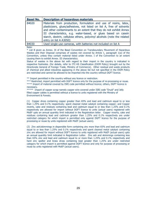 Hazardous Materials (Management, Handling and Transboundary ...