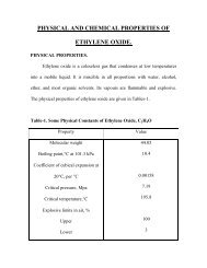 PHYSICAL AND CHEMICAL PROPERTIES OF ETHYLENE OXIDE.