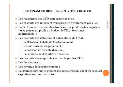 LE PROCESSUS DE LA DECENTRALISATION AU TCHAD