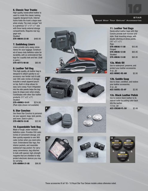 Download the 2010 Star Accessory Catalog
