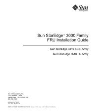 Sun StorEdge™ 3000 Family FRU Installation Guide