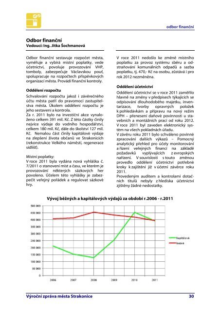 Výroční zpráva za rok 2011 - Strakonice