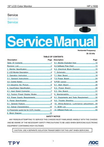 HP AOC_Service_Manual-HP_L1906_GM2621_A00.pdf