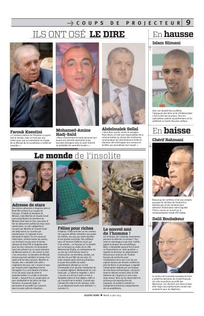 Fr-11-06-2013 - AlgÃ©rie news quotidien national d'information