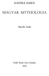Kandra Kabos: Magyar Mythologia - 1. (pdf)