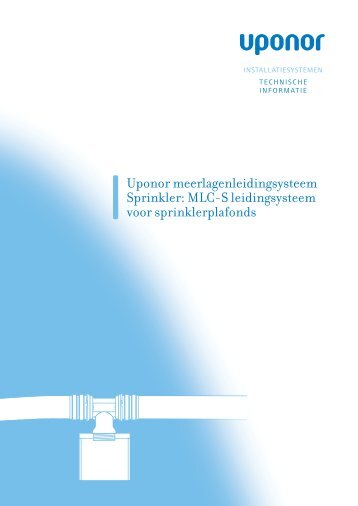 Uponor meerlagenleidingsysteem sprinkler technisch