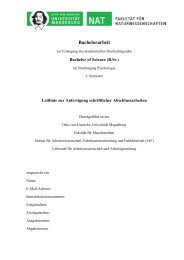 Bachelorarbeit - IAF-AG - Otto-von-Guericke-UniversitÃ¤t Magdeburg