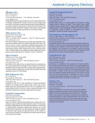 Aerolase Allergan Inc Alma Lasers Inc Asclepion Laser