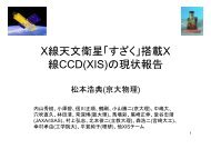 X線天文衛星「すざく」搭載X 線CCD(XIS)の現状報告