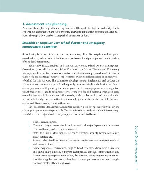 Disaster and Emergency Preparedness: Guidance for ... - INEE Toolkit