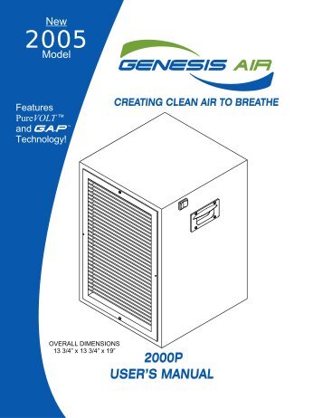 User Manual - Genesis Air, Inc.