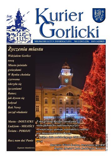 Å»yczenia miastu - UrzÄd Miejski w Gorlicach