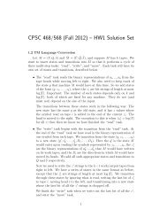 CPSC 468/568 (Fall 2012) â HW1 Solution Set - Zoo