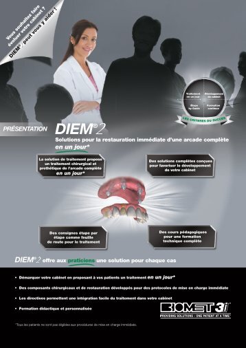 DIEM 2 Brochure - BIOMET 3i