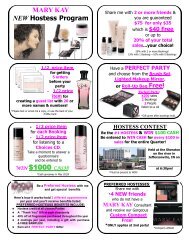 MARY KAY NEW Hostess Program WIN $1000 ... - Melissa A. Mays