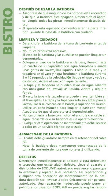 Instrucciones de uso - SB Commerce