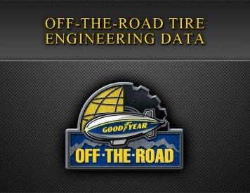 Introduction/Tire Selection - Goodyear Off-The-Road (OTR)