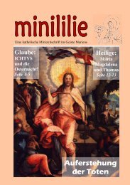 Ministrantenzeitschrift Minililie Nr. 30: Auferstehung der Toten